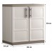 KIS EXCELLENCE XL NIEDRIG Kunststoffschrank 89x54x93cm Sand