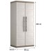 KIS EXCELLENCE XL UTILITY Kunststoffschrank 89x54x182cm Sand