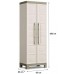 KIS EXCELLENCE HOCH Kunststoffschrank 65x45x182cm Sand