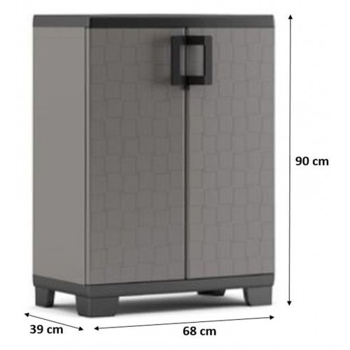 KIS UP LOW Kunststoffbox 68x39x90cm dunkelgrau
