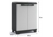 KIS SPLIT PREMIUM Schrank 68x39x92cm grau/schwarz