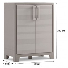 B-WARE KIS GULLIVER NIEDRIG Kunststoffbox 80x44x100cm beige AUSVERPACKT
