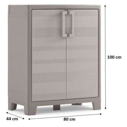 KIS GULLIVER NIEDRIG Kunststoffbox 80x44x100cm beige