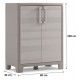 B-WARE KIS GULLIVER NIEDRIG Kunststoffbox 80x44x100cm beige AUSVERPACKT