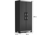 KIS XL GARAGE HOCH Kunststoffschrank 89x54x188cm schwarz