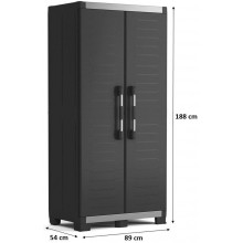 KIS XL GARAGE HOCH Kunststoffschrank 89x54x188cm schwarz