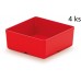 Kistenberg UNITE BOX Becher für Kleinteile, 11x11x11,2cm, rot KBS1111