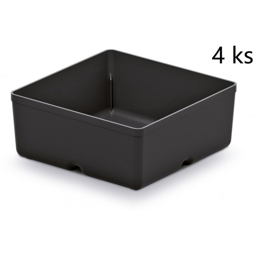 Kistenberg UNITE BOX Becher für Kleinteile, 11x11x11,2cm, schwarz KBS1111