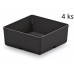 Kistenberg UNITE BOX Becher für Kleinteile, 11x11x11,2cm, schwarz KBS1111