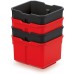Kistenberg X BLOCK BOX Set mit Werkstattbehältern, 15,7x14x21cm, 4 Stück KXBS1614