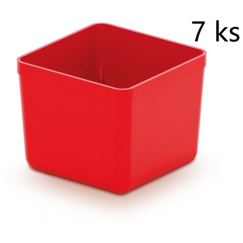 Kistenberg UNITE BOX Becher für Kleinteile, 5,5x5,5x16,5cm, rot KBS55