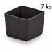 Kistenberg UNITE BOX Becher für Kleinteile, 5,5x5,5x16,5cm, schwarz KBS55