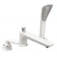 KLUDI BALANCE 3-Loch-Wannenbatterie-Kombination, weiß/chrom 524479175