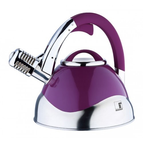 BERGNER Edelstahlkessel 3 l lila BG-3740