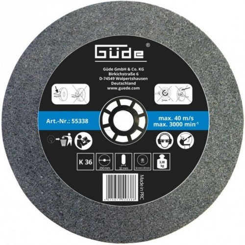 GÜDE Schleifscheiben 250 x 32 x 32 mm, K60 55339 GÜDE Schleifscheiben 250 x 32 x 32 mm, K60 55339