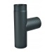 Rauchrohr T-Stück 145 mm x 1,5 schwarz