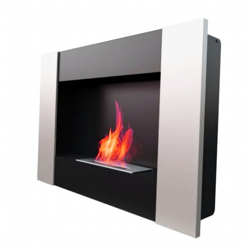 KRATKI Biokamin BRAVO 2 silber satin TÜV