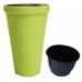 TOWER CLASSIC Pflanzkübel Blumentopf mit Einsatz H 60cm limettengrün massiv Optik DPC40