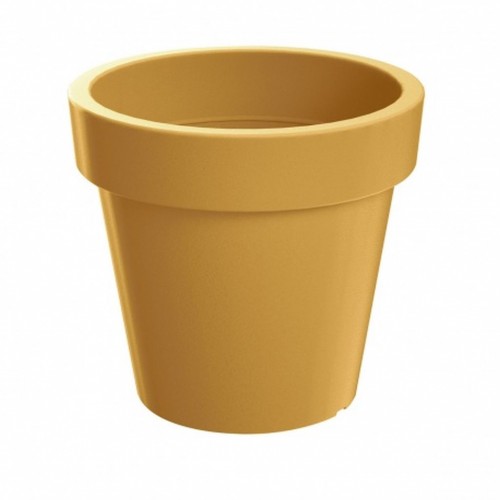 LOFLY Pflanzkübel Übertopf rund, 19,6 cm, 3,4L Senf DLOF200