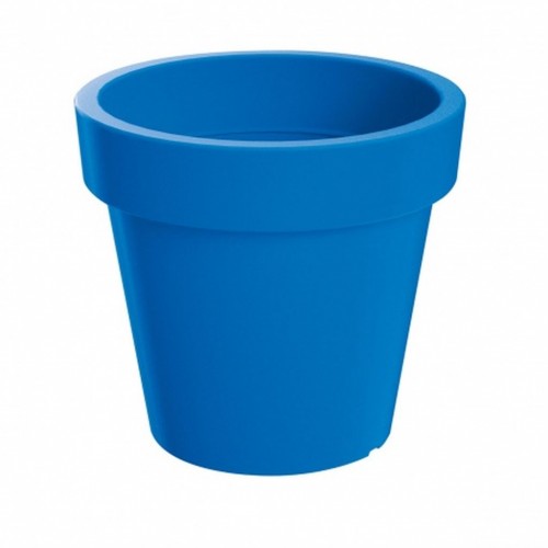 LOFLY Pflanzkübel Übertopf rund, 19,6 cm 3,4 L Italienblau DLOF200