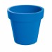 LOFLY Pflanzkübel Übertopf rund, 19,6 cm 3,4 L Italienblau DLOF200