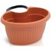 Prosperplast TERRA Blumentopf zum Aufhängen, Regenrohr, 15,8cm, 2 l terracotta DTRY20