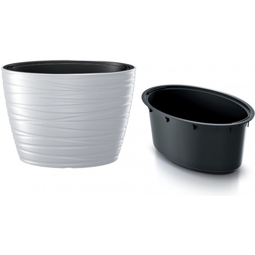 Prosperplast MAZE Blumentopf 58,5cm, weiß DBMZE600-S449