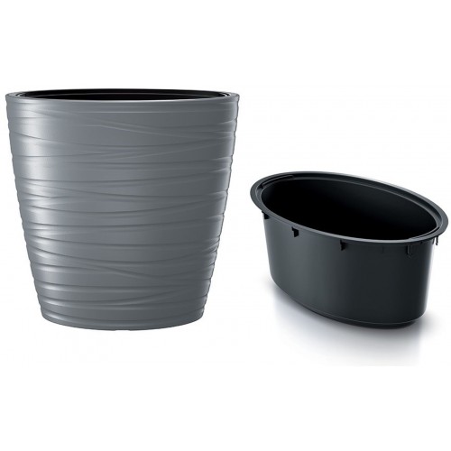 Prosperplast MAZE Blumentopf 58,5cm, grau DPMZE600-405U