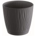 Prosperplast SANDY P Blumentopf mit Untersetzer 10,8 cm, antrazit DSY110P-S433