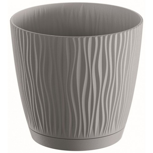 Prosperplast SANDY P Blumentopf mit Untersetzer 10,8 cm, steingrau DSY110P-405U Prosperplast SANDY P Blumentopf mit Untersetzer 10,8 cm, steingrau DSY110P-405U