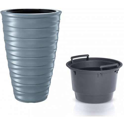 Prosperplast FREZE Blumentopf 38,3cm, grau DPFE400-443U
