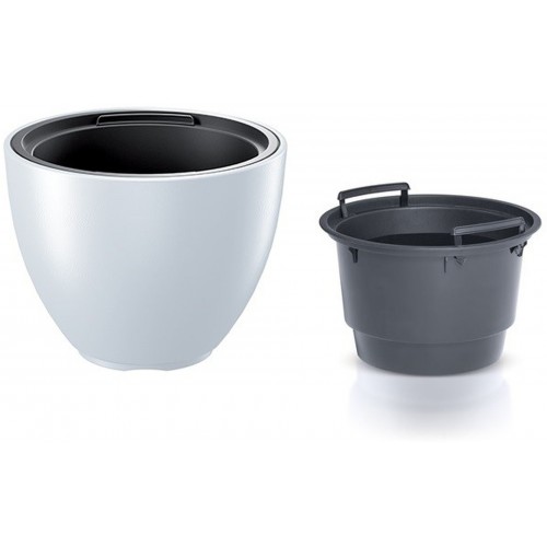 Prosperplast HEOS Blumentopf 29,8cm, weiß DBHEM300-S449