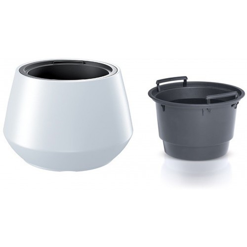 Prosperplast HEOS Blumentopf 43,6cm, weiß DMHET440-S449