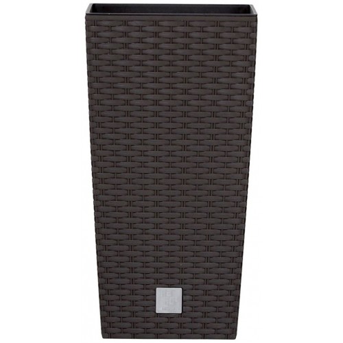 Prosperplast RATO SQUARE Blumentopf inkl. Einsatz 32cm, 49l, braun DRTS325