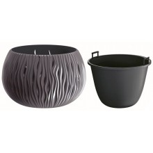 Prosperplast SANDY Bowl Blumentopf 37cm, 9l, anthrazit DSK370