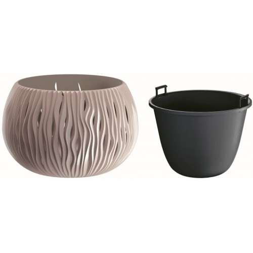 Prosperplast SANDY Bowl Blumentopf 48cm, 21l, mocca DSK480 Prosperplast SANDY Bowl Blumentopf 48cm, 21l, mocca DSK480