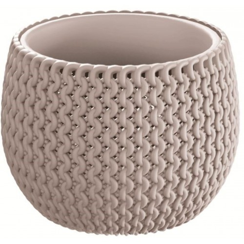 Prosperplast SPLOFY Bowl Blumentopf 14,4cm, 0,75l, mocca DKSP150