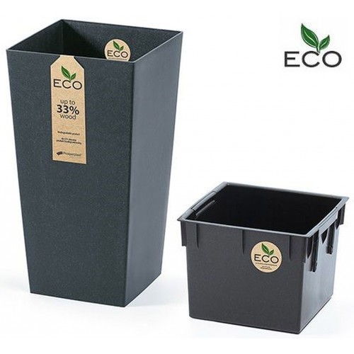 Prosperplast URBI SQUARE ECO Blumentopf 40cm, anthrazit DURS400W-S433