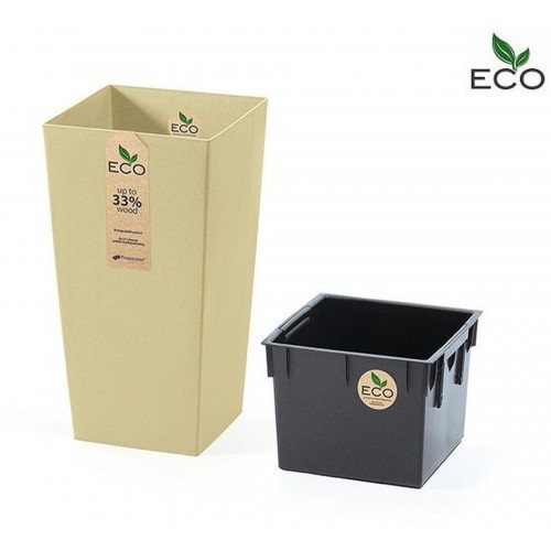 Prosperplast URBI SQUARE ECO Blumentopf 26,5cm, creme DURS265W-CY728 Prosperplast URBI SQUARE ECO Blumentopf 26,5cm, creme DURS265W-CY728