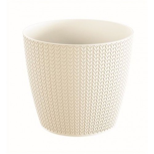 Prosperplast WHEATY Blumentopf 15,7 cm, creme DWH160-CY728 Prosperplast WHEATY Blumentopf 15,7 cm, creme DWH160-CY728
