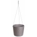 Prosperplast RATO ROUND WS Hängeblumentopf Hängeampel 25,6cm, 8,9l, mocca DRTW260S-7529U