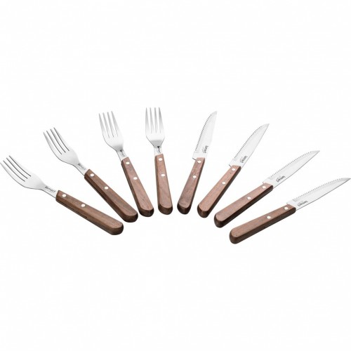 LAMART Steak Besteck 8er Set Walnuss LT2062 LAMART Steak Besteck 8er Set Walnuss LT2062