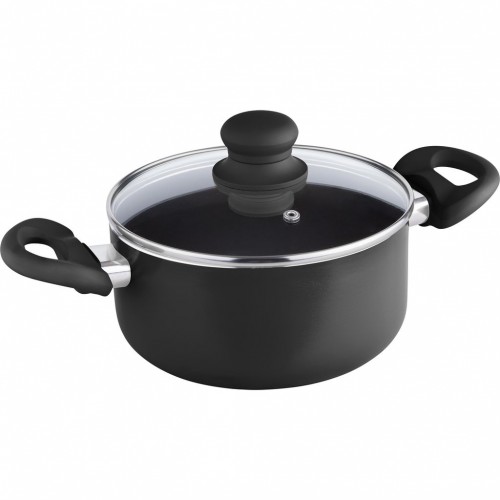 LAMART MULTICOLOR LT1123 Kochtopf 18 cm - schwarz LAMART MULTICOLOR LT1123 Kochtopf 18 cm - schwarz