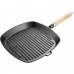 LAMART Grillpfanne Stielpfanne Bratpfanne Gusseisen 24x24cm LT1063