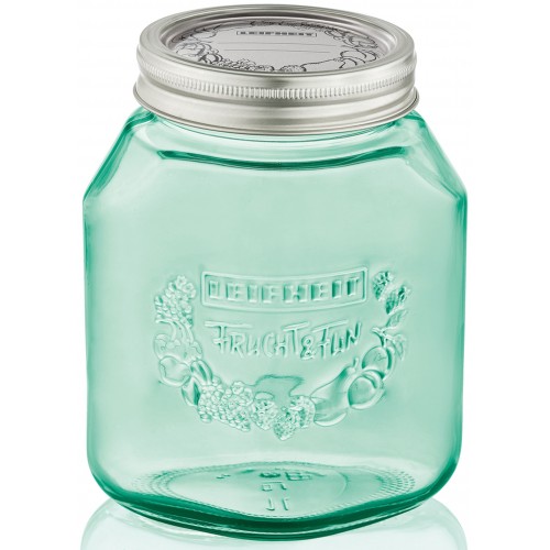 LEIFHEIT 3 Einmachgläser 1 L jungle green 36328