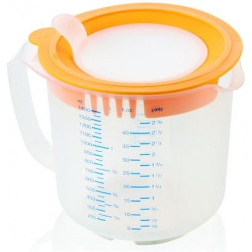 LEIFHEIT 3in1 Mess-/Rührbecher Measure & Store 1,4 L 03168