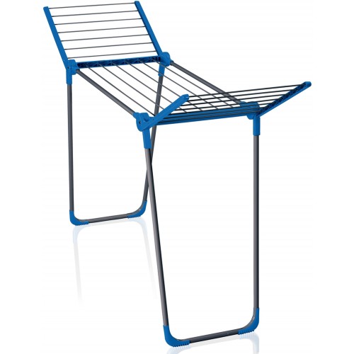 LEIFHEIT Pegasus 120 Solid Compact Wäscheständer Grey/Blue 81673 LEIFHEIT Pegasus 120 Solid Compact Wäscheständer Grey/Blue 81673