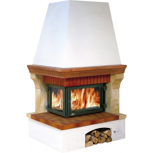 ABX Warmwasser-Kamin LONDON KLASIK 4004 Holzsims, recht ABX Warmwasser-Kamin LONDON KLASIK 4004 Holzsims, recht
