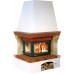ABX Warmwasser-Kamin LONDON KLASIK 4004 Holzsims, recht