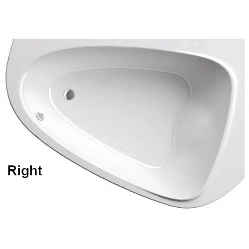 RAVAK Badewanne LoveStory II PU Plus R 196x139 schneeweiß C781000000
